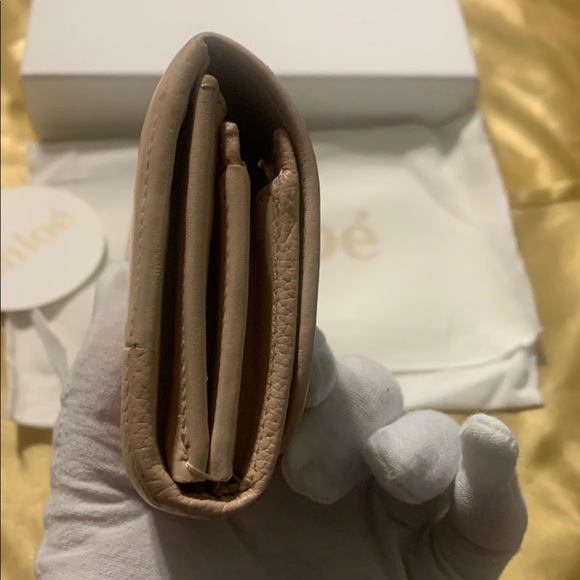 Chloe Powder Light Pink Leather Wallet Gold Hardware - Picture 8 of 16